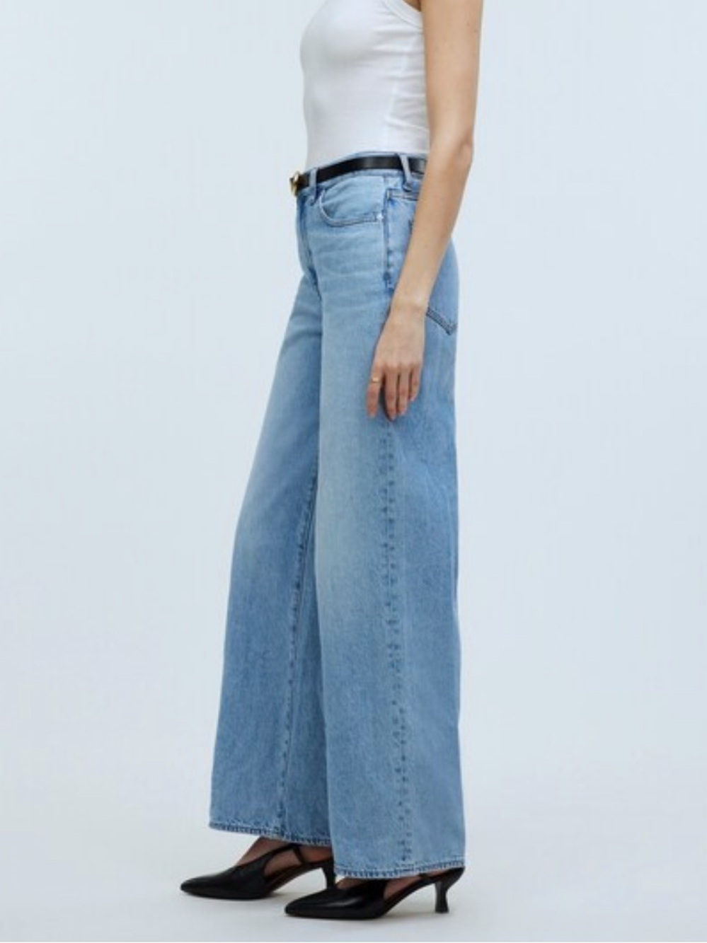 Madewell Superwide-Leg Jeans Size 32 Light Blue Wash Baggy Slouchy‎ 90s Relaxed
